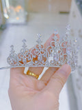 Pivoine Bridal Tiara Milano Sterling Silver and Crystal Princess Crown 21