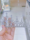 Pivoine Bridal Tiara Milano Sterling Silver and Crystal Princess Crown 21