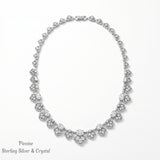 Pivoine Milano Sterling Silver and Crystal Bridal Necklace 7