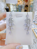 Pivoine Milano Sterling Silver and Crystal Bridal Earrings 90