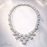 Pivoine  Milano Sterling Silver and Crystal Bridal Necklace 13