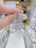 Lunachat 925純銀7-8mm 淡水珍珠耳環