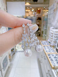Lunachat 925純銀7-8mm 淡水珍珠耳環
