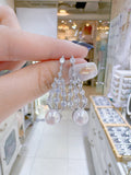 Lunachat 925純銀7-8mm 淡水珍珠耳環