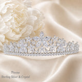 Pivoine Bridal Tiara Milano Sterling Silver and Crystal Princess Crown 9