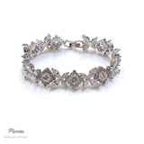 Pivoine Milano Sterling Silver and Crystal Bridal bracelet 17