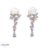 Lunachat 925純銀5-6mm 淡水珍珠耳環