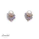 Lunachat 925純銀5-6mm 淡水珍珠耳環