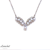 Lunachat 925純銀4-5mm 淡水珍珠頸鍊