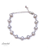 Lunachat 925純銀5-6mm 淡水珍珠手鍊