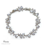 Pivoine Milano Sterling Silver and Crystal Bridal bracelet | 結婚水晶手鍊|Wedding Bracelet|Bridal Bracelet | 婚紗手鍊