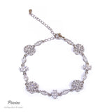 Pivoine Milano Sterling Silver and Crystal Bridal bracelet 23