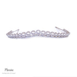 Pivoine Bridal Tiara Milano Sterling Silver and Crystal Handmade Hairpiece 35