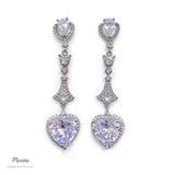 Pivoine Milano Sterling Silver and Crystal Bridal Earrings 170
