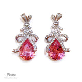 Pivoine Milano Sterling Silver and Crystal Bridal Earrings 48