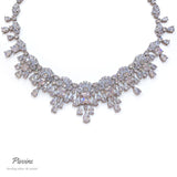 Pivoine Milano Sterling Silver and Crystal Bridal Necklace 39