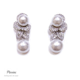 Pivoine Milano Sterling Silver and Crystal Bridal Earrings 115