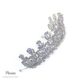 Pivoine Bridal Tiara Milano Sterling Silver and Crystal Princess Crown 47