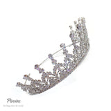 Pivoine Bridal Tiara Milano Sterling Silver and Crystal Princess Crown 26