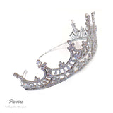 Pivoine Bridal Tiara Milano Sterling Silver and Crystal Princess Crown 18