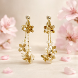 Lunachat 小金花串串夾耳環 Earclips