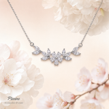 Pivoine Milano Sterling Silver and Crystal Bridal Necklace 47