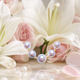 Lunachat 日本18K GOLD 5枚7-9mm日本真多麻海水珍珠頸鍊