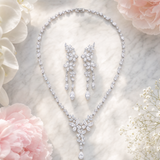 Pivoine Milano Sterling Silver and Crystal Bridal Necklace 37