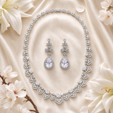 Pivoine Milano Sterling Silver and Crystal Bridal Necklace 7