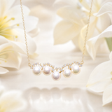 Lunachat 日本18K金精品6mm精品羽皇色系AKOYA Queen海水珍珠頸鍊*