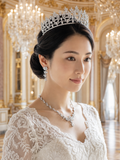 Pivoine Bridal Tiara Milano Sterling Silver and Crystal Princess Crown 29