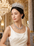 Pivoine Bridal Tiara Milano Sterling Silver and Crystal Princess Crown 13