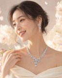 Pivoine Milano Sterling Silver and Crystal Bridal Earrings 33