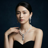 Lunachat 925純銀5-6mm 淡水珍珠雙層頸鍊