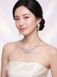 Pivoine Milano Sterling Silver and Crystal Bridal Earclips 20