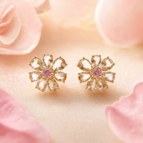 Lunachat 水晶花夾耳環 Earclips