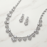 Pivoine Milano Sterling Silver and Crystal Bridal Necklace 7