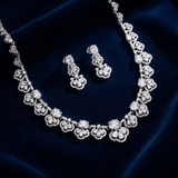 Pivoine Milano Sterling Silver and Crystal Bridal Necklace 7