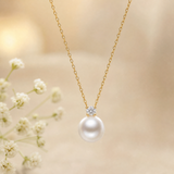 Lunachat 18K GOLD 8-9mm 日本AKOYA珍珠頸鏈