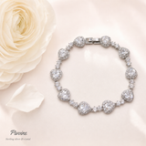 Pivoine Milano Sterling Silver and Crystal Bridal bracelet 20