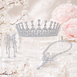 Pivoine Bridal Tiara Milano Sterling Silver and Crystal Princess Crown 26