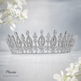 Pivoine Bridal Tiara Milano Sterling Silver and Crystal Princess Crown 58