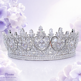 Pivoine Bridal Tiara Milano Sterling Silver and Crystal Princess Crown 13