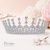 Pivoine Bridal Tiara Milano Sterling Silver and Crystal Princess Crown 26