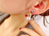 南洋珍珠耳環| 結婚禮物首飾｜珍珠耳環｜Akoya pearl earrings｜大溪地珍珠耳環｜