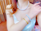 Lunachat 925純銀10-11mm日本淡水珍珠手鍊