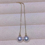 18K GOLD 8-8.5mm 大溪地黑/Akoya白/Akoya 金海水珍珠耳環 Pearl Earrings - Chatnoiremeow