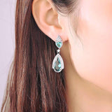 Pivoine Milano Sterling Silver and Crystal Bridal Earrings 51