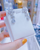 Pivoine Milano Sterling Silver and Crystal Bridal Earrings 76