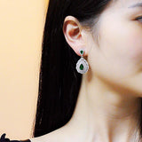 Pivoine Milano Sterling Silver and Crystal Bridal Earrings 79